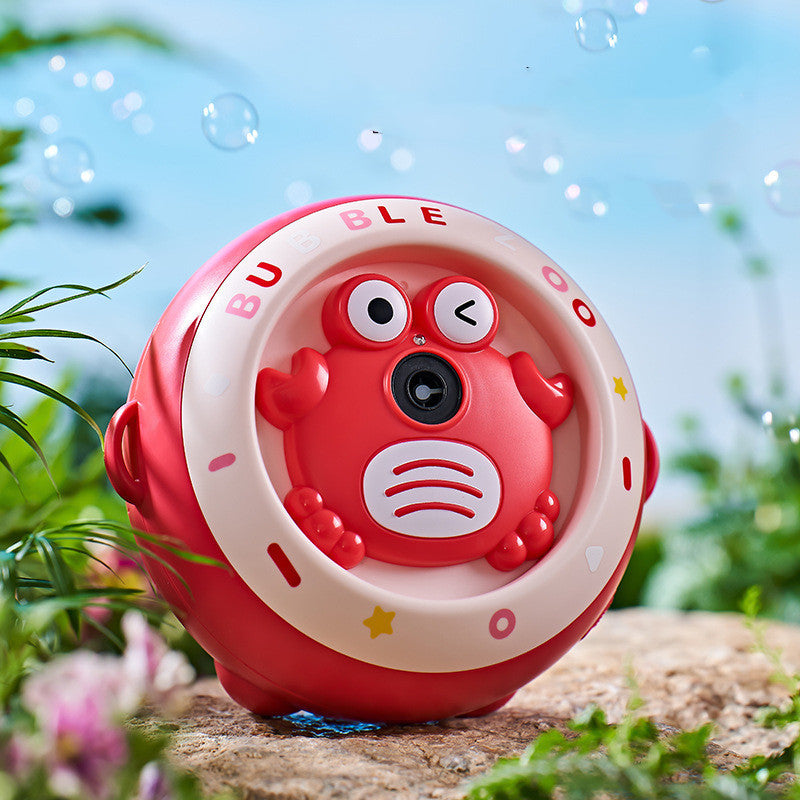 Fully Automatic Bubble Crab Cute Design Portable Bubble Machine