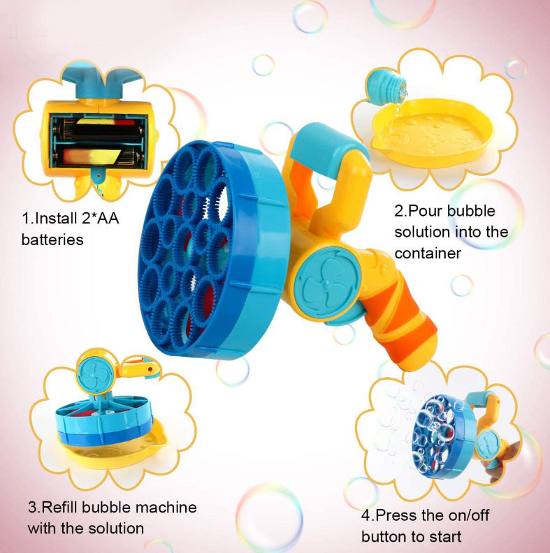 Bubble 2 In 1 Outdoor Party Atmosphere Conversion Automatic Electric Bubble Machine