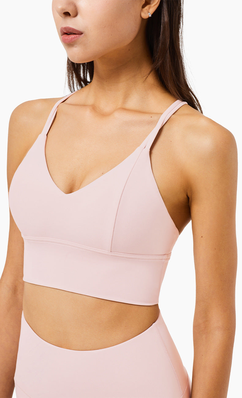 Lulu Cross Back Yoga Bra