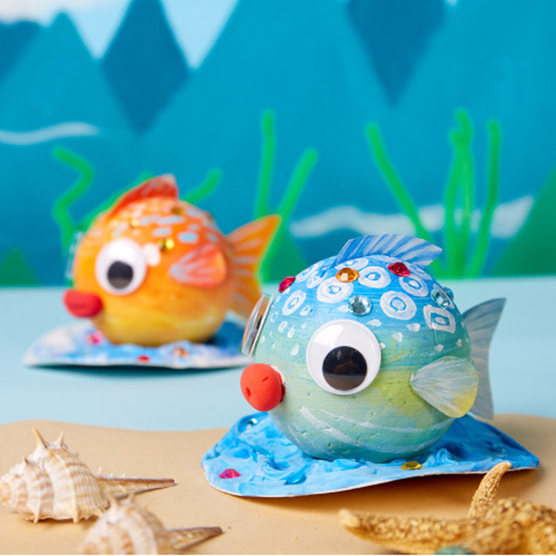 Bubble Fish Toy Bubble Ball Painting Drawing Set