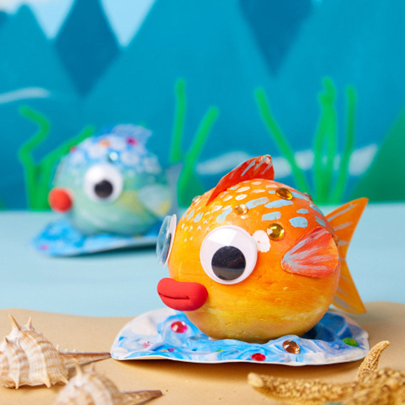 Bubble Fish Toy Bubble Ball Painting Drawing Set