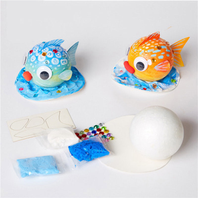 Bubble Fish Toy Bubble Ball Painting Drawing Set