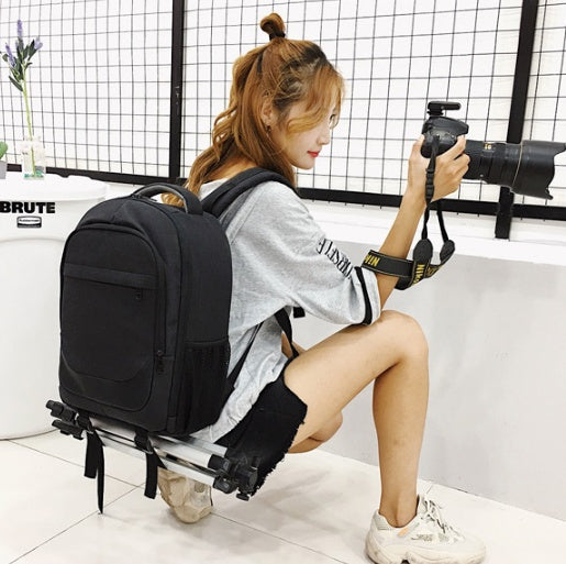 New product custom waterproof camera laptop backpack