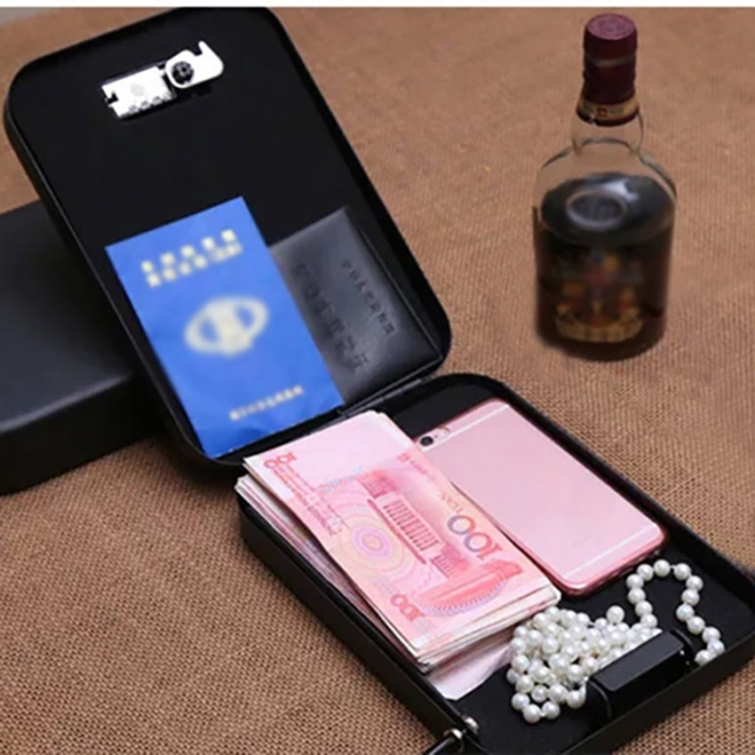 Portable Safe Box Jewelry Jewelry Cash Car Safe Box