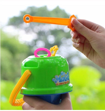 Anti-splashing bubbler magical magic cikoo new blowing bubble toy bucket