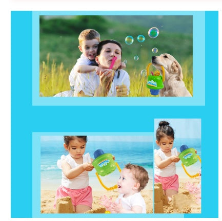 Anti-splashing bubbler magical magic cikoo new blowing bubble toy bucket