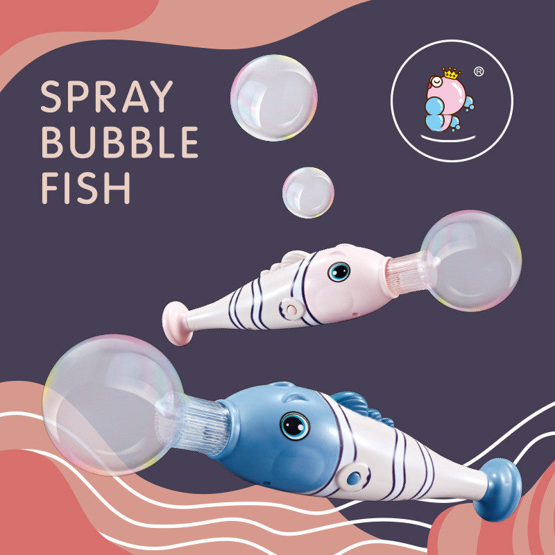 Elastic Smoke Bubble Fish Will Bounce Bubble Machine Handheld Bubble Music