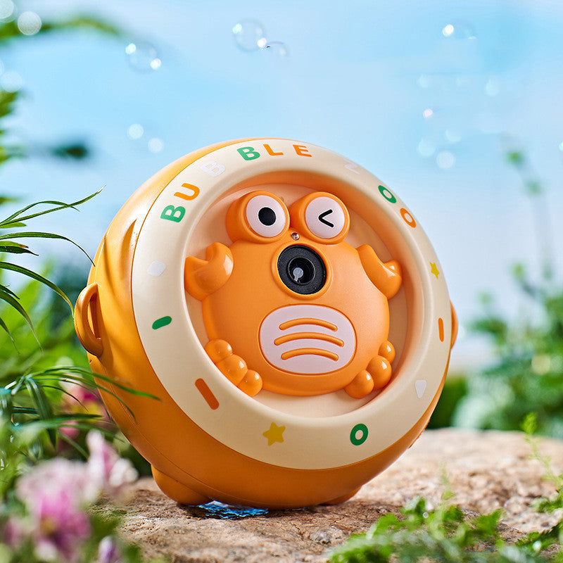 Fully Automatic Bubble Crab Cute Design Portable Bubble Machine