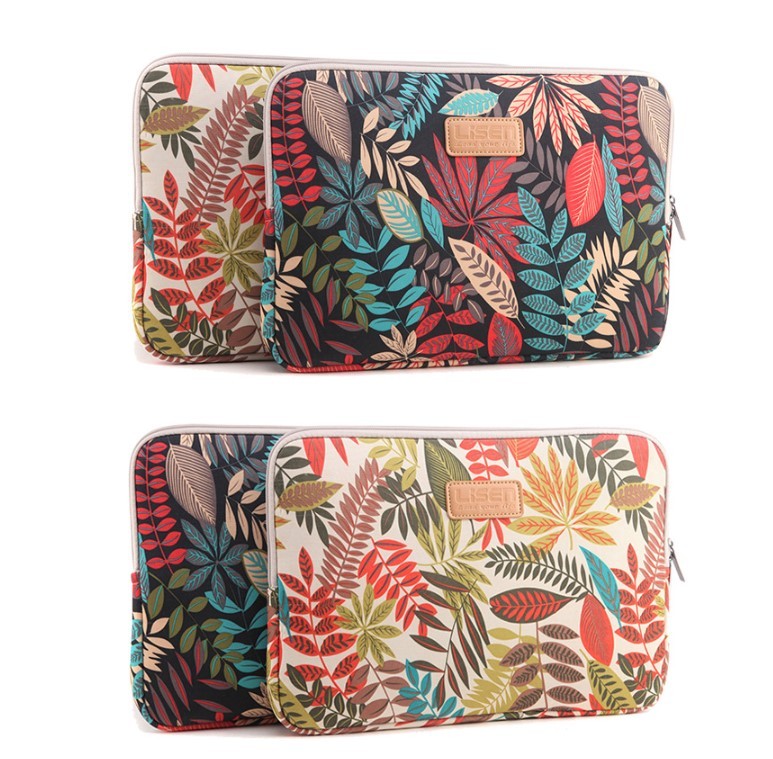 LISEN Colorful Leaf Notebook Sleeve Bag   Inch 15.6 Inch Computer Bag