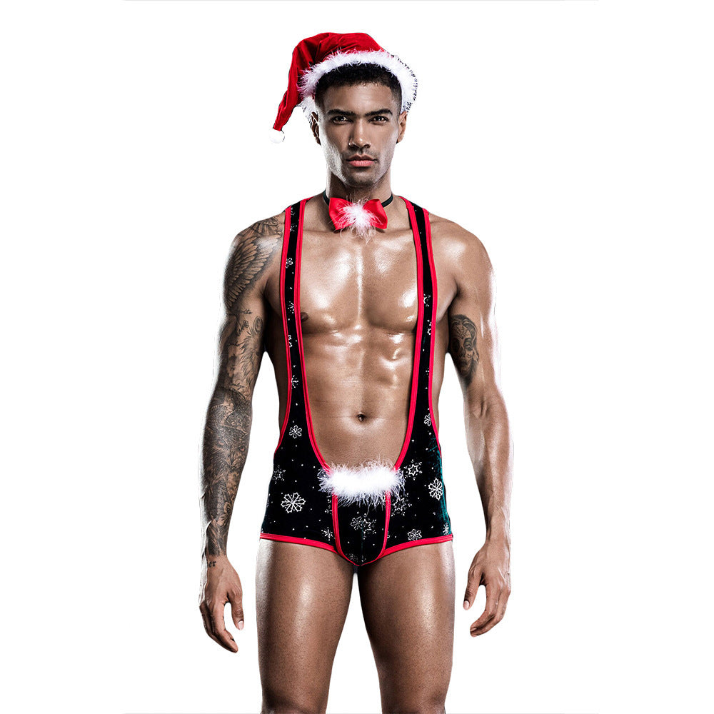 Sexy Sexy Lingerie One-piece Christmas Outfit For Men