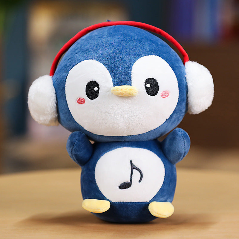 Super Cute 23cm  Ear Elephant Earmuffs Penguins Lion White Bear Plush Baby Toys Stuffed Soft Cartoon Animlas PLushies Dolls