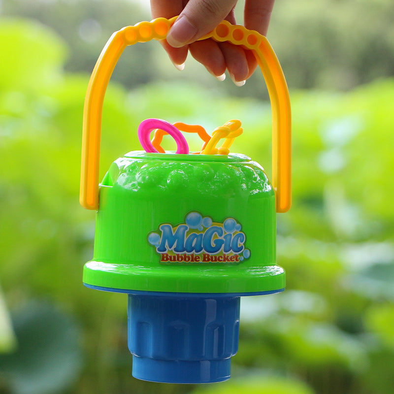 Anti-splashing bubbler magical magic cikoo new blowing bubble toy bucket