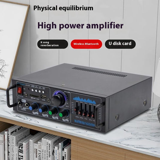 High-power Bluetooth U Disk Radio Audio Amplifier Karaoke Amplifier Sound Reinforcement System