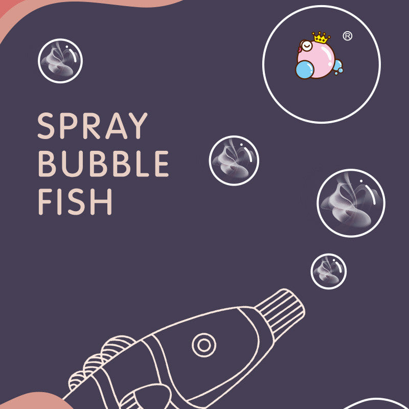 Elastic Smoke Bubble Fish Will Bounce Bubble Machine Handheld Bubble Music