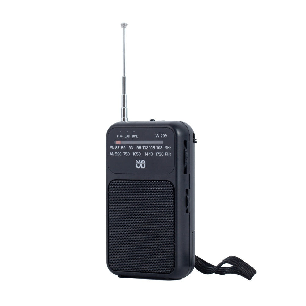 Radio Dual Power Supply With Flashlight FMAM Pointer Pocket Portable