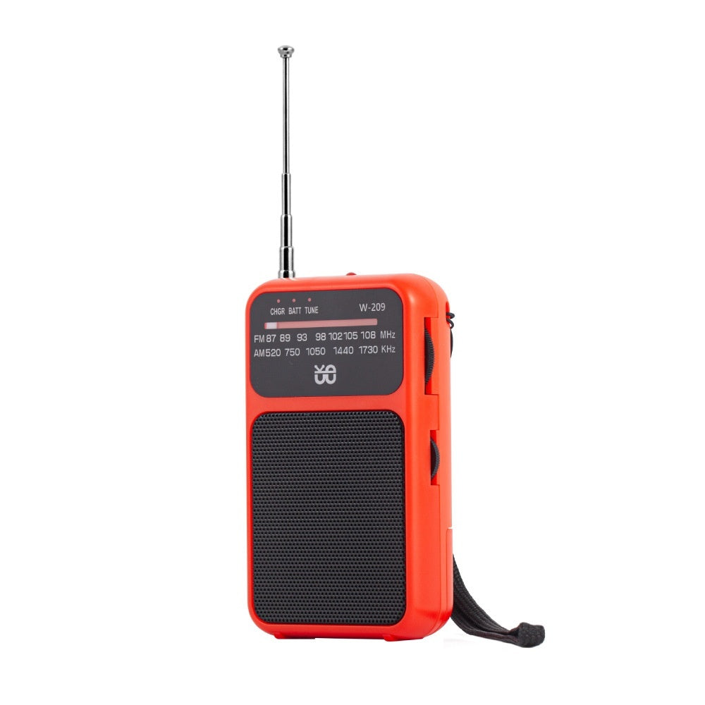 Radio Dual Power Supply With Flashlight FMAM Pointer Pocket Portable