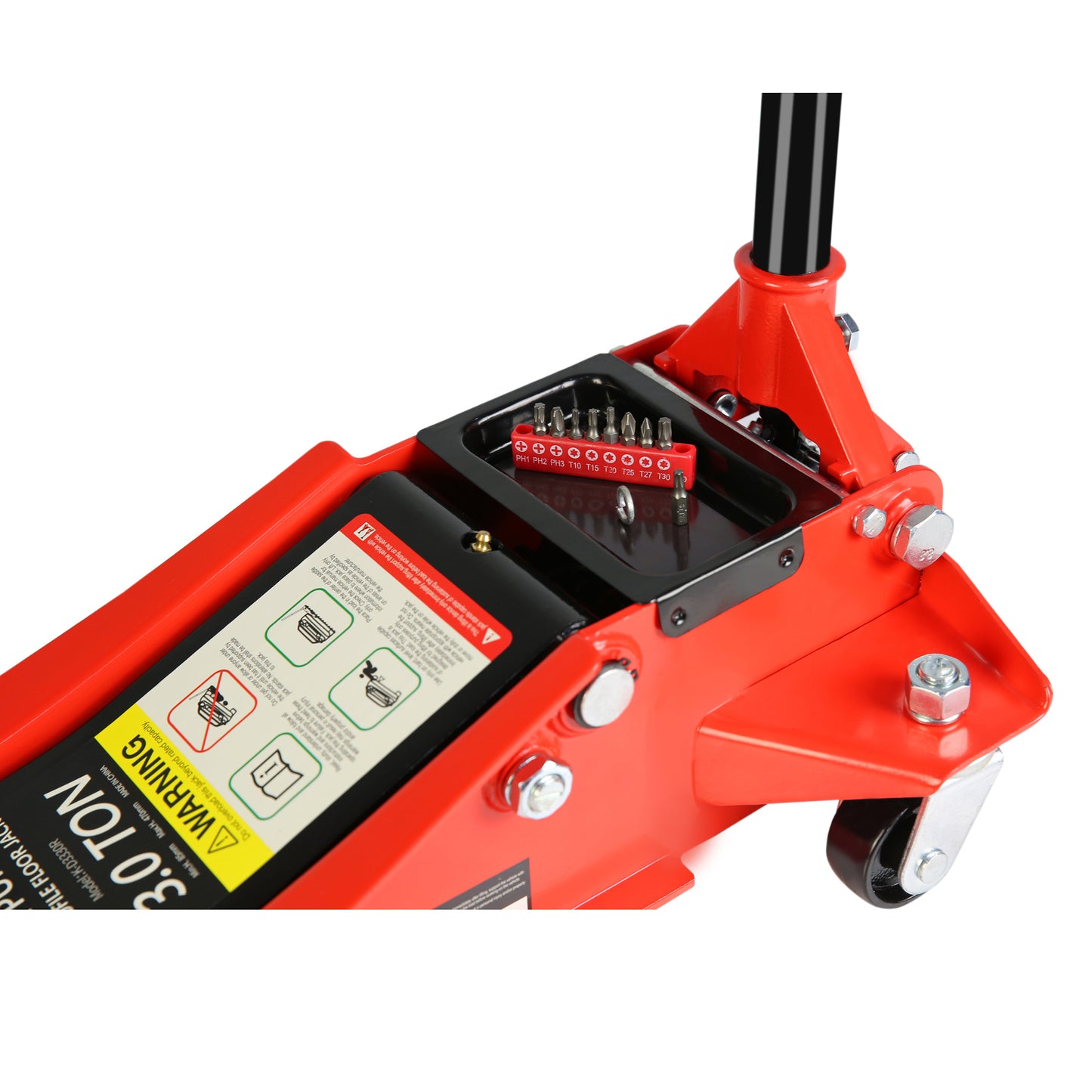 Hydraulic Low Profile Steel Racing Floor Jack.